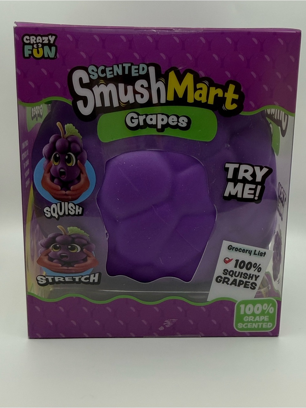 Scented Grape Squishy Toy - Purple